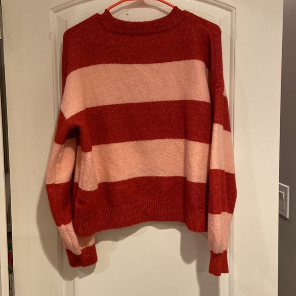 Primark Cares Women’s Sequined Christmas Tree Sweater, pink and red stri… - Picture 6 of 11